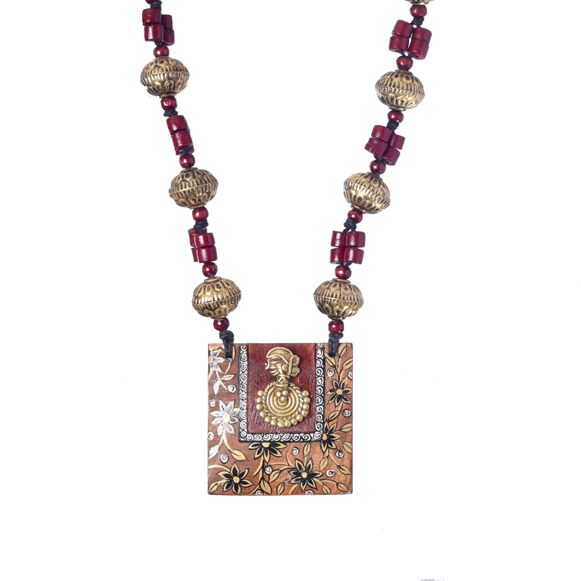 Royal Blossom Brass Necklace