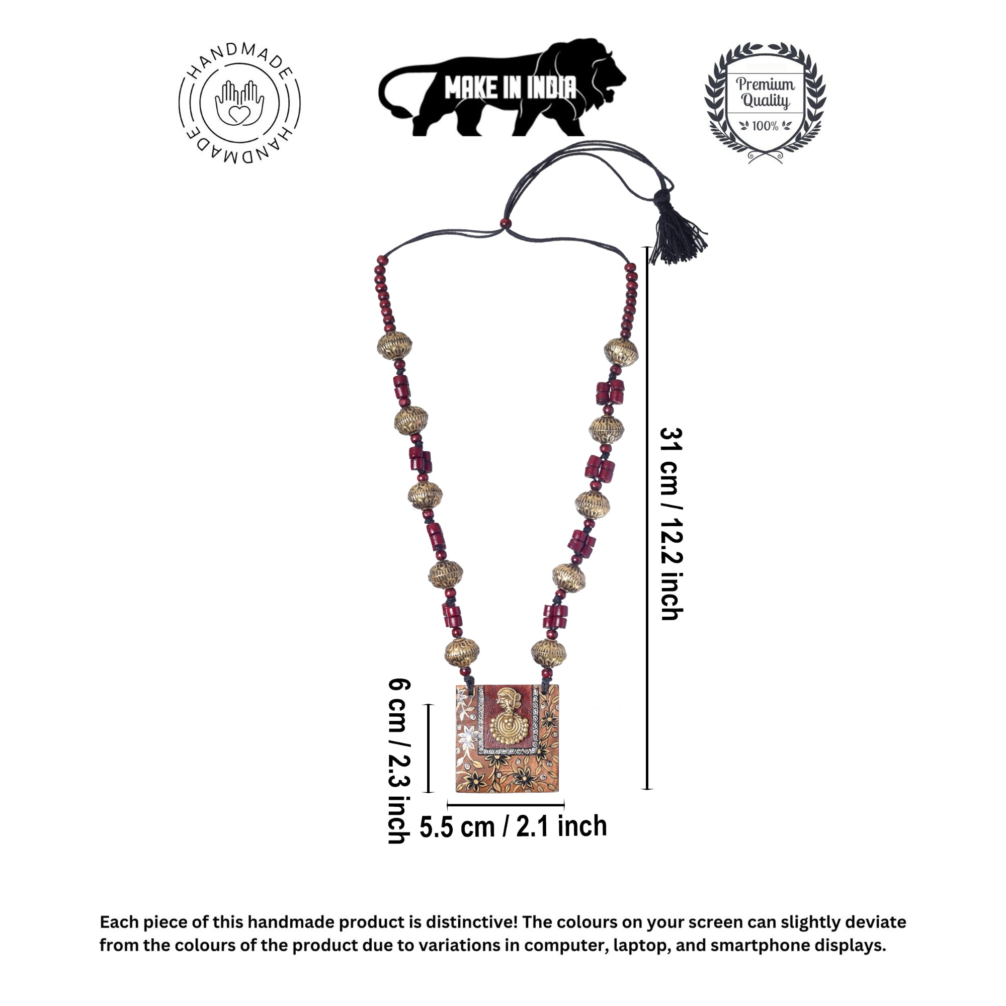 Royal Blossom Brass Necklace