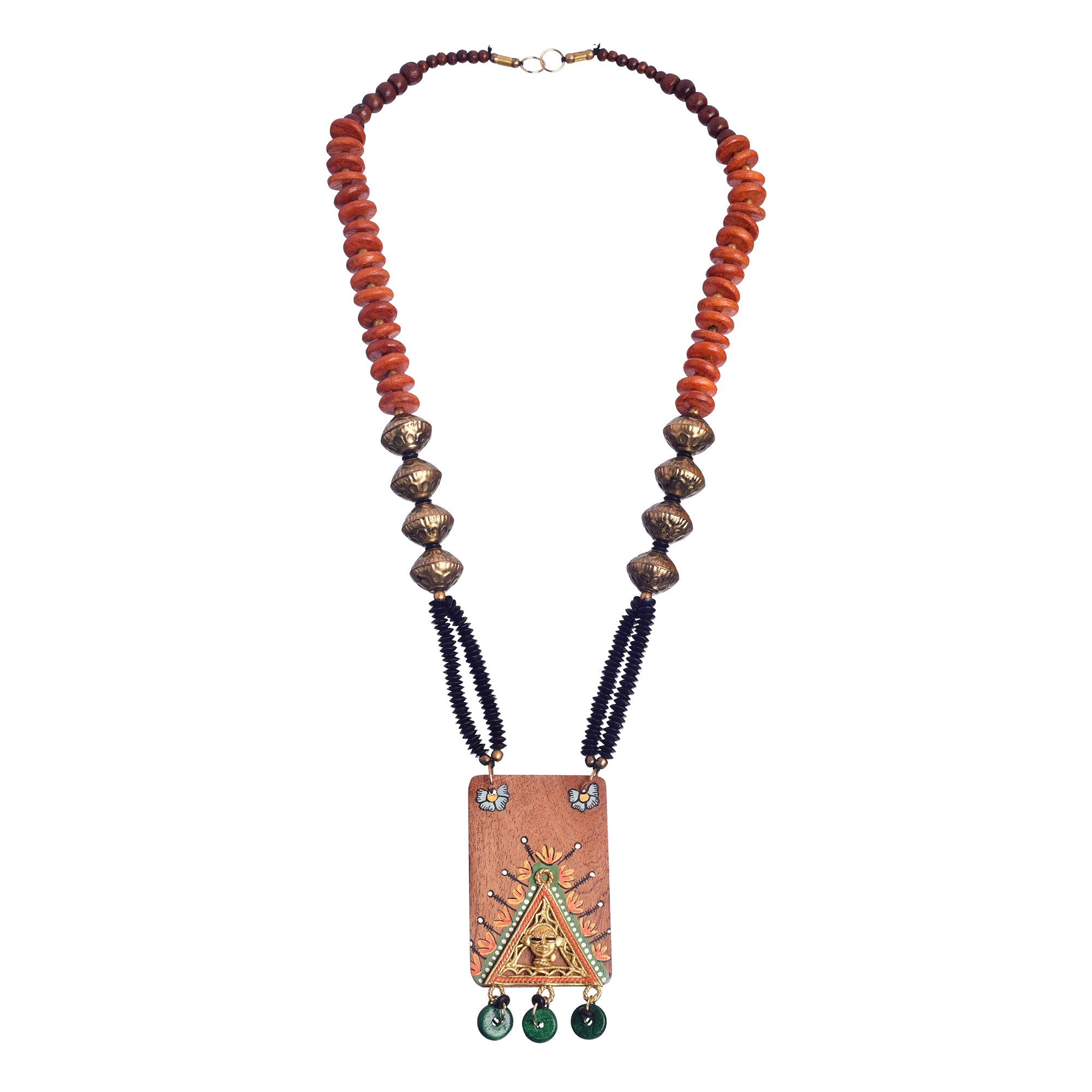 King Tut' Handcrafted Tribal Dhokra Necklace