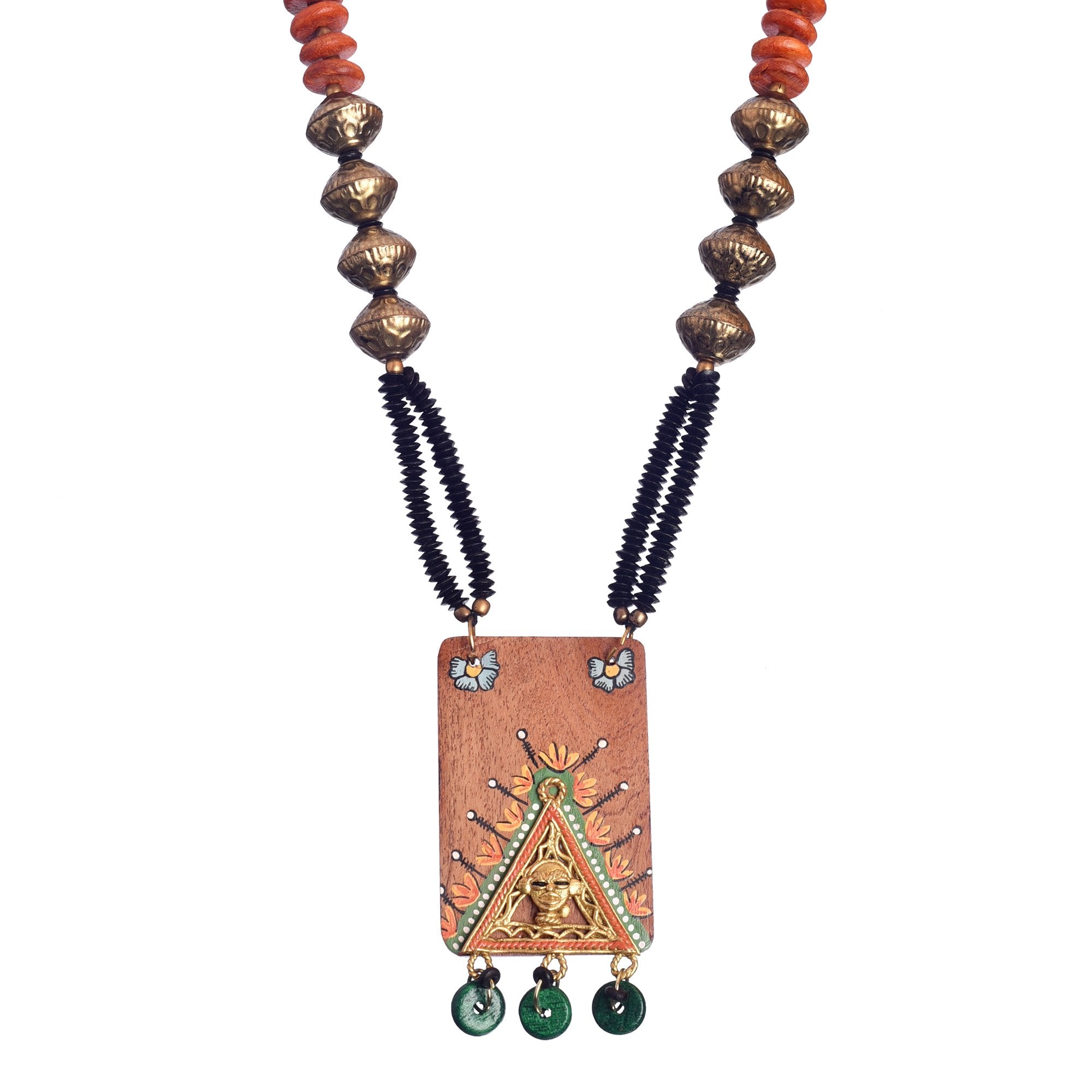 King Tut' Handcrafted Tribal Dhokra Necklace