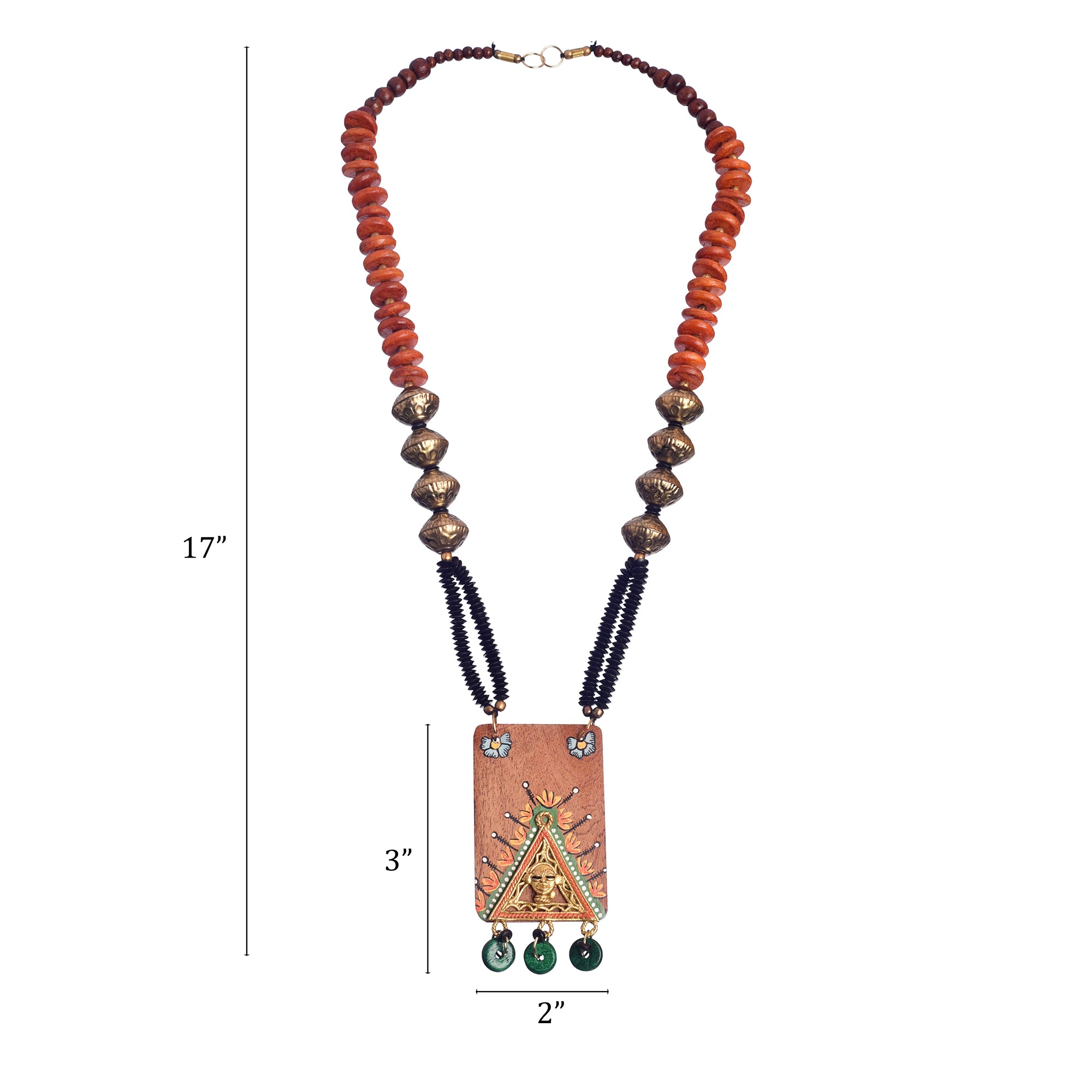King Tut' Handcrafted Tribal Dhokra Necklace