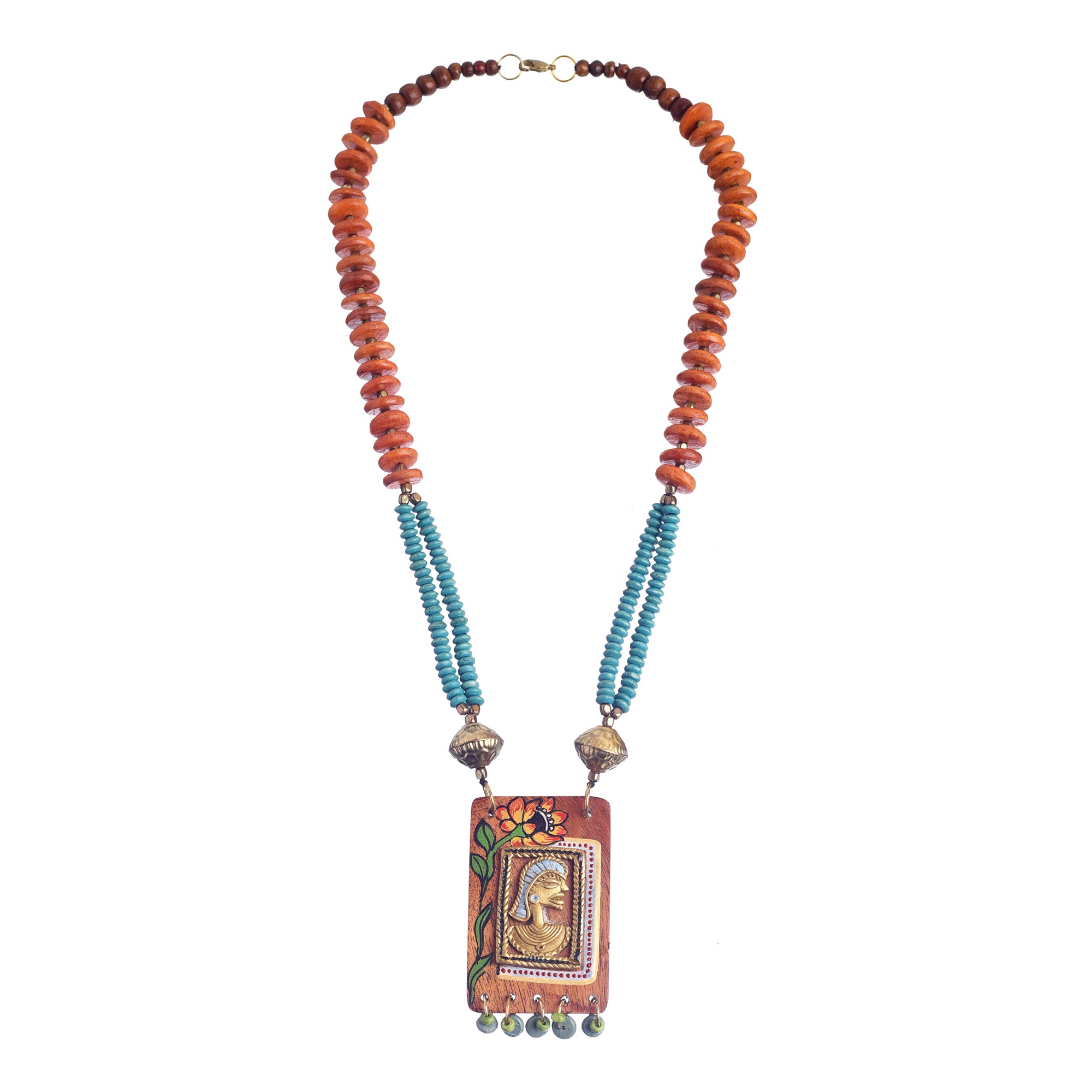 Nefertiti' Handcrafted Tribal Dhokra Necklace