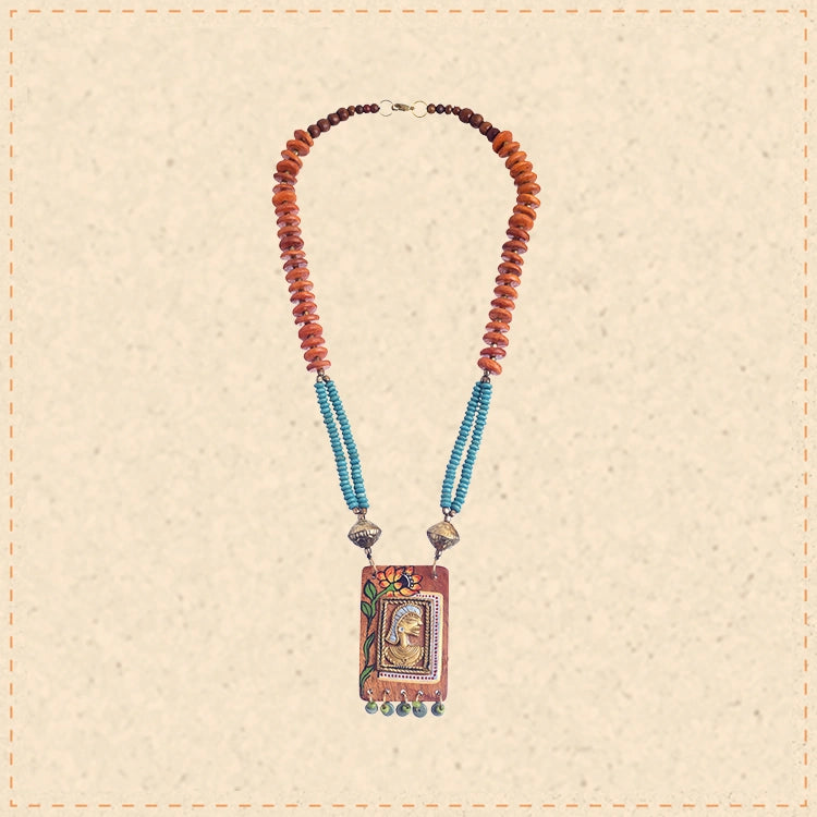 Nefertiti' Handcrafted Tribal Dhokra Necklace