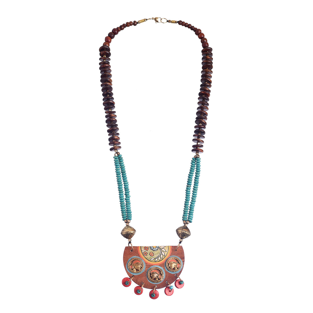 Butterflies in Backyard' Handcrafted Tribal Dhokra Necklace