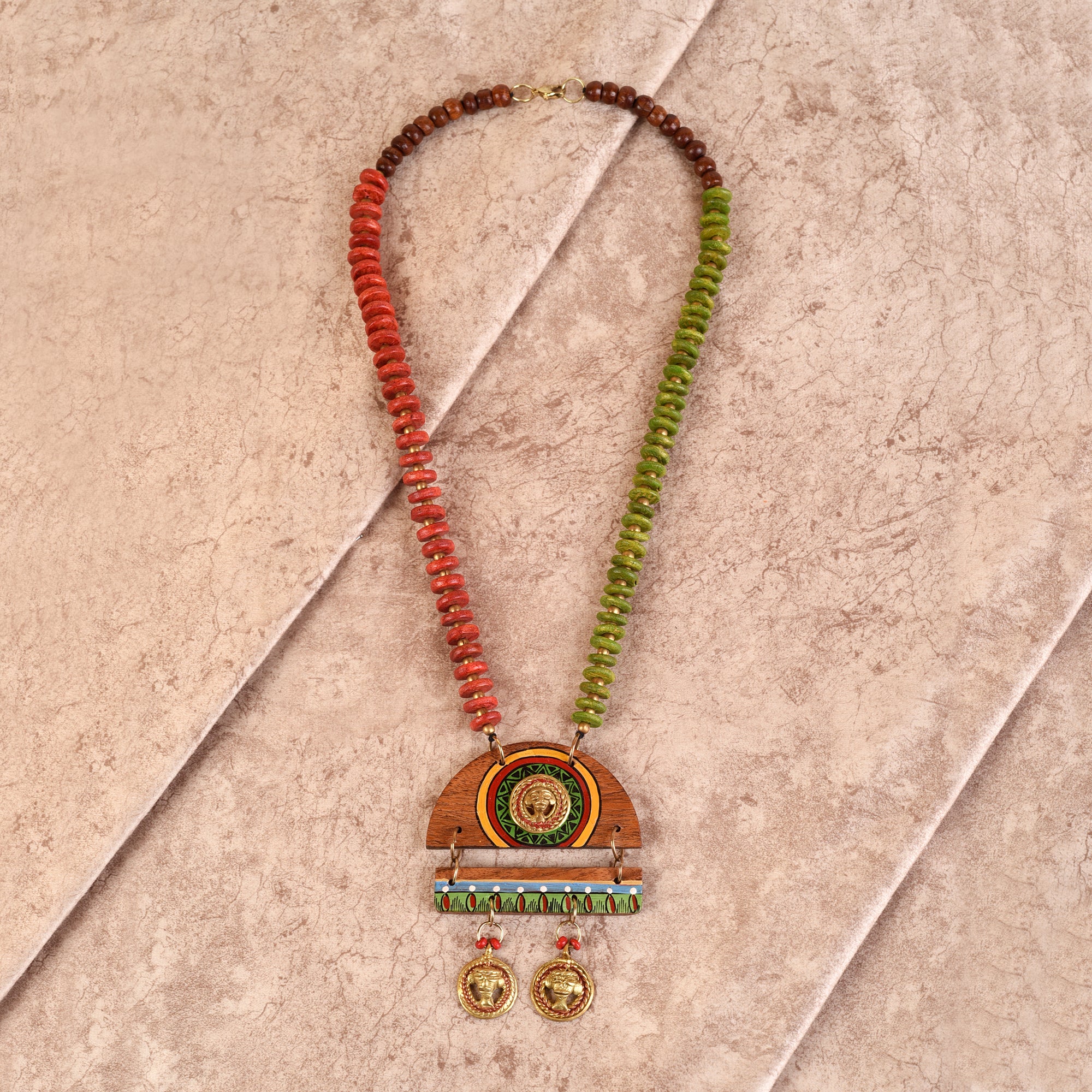 Queen Mother' Handcrafted Tribal Dhokra Necklace