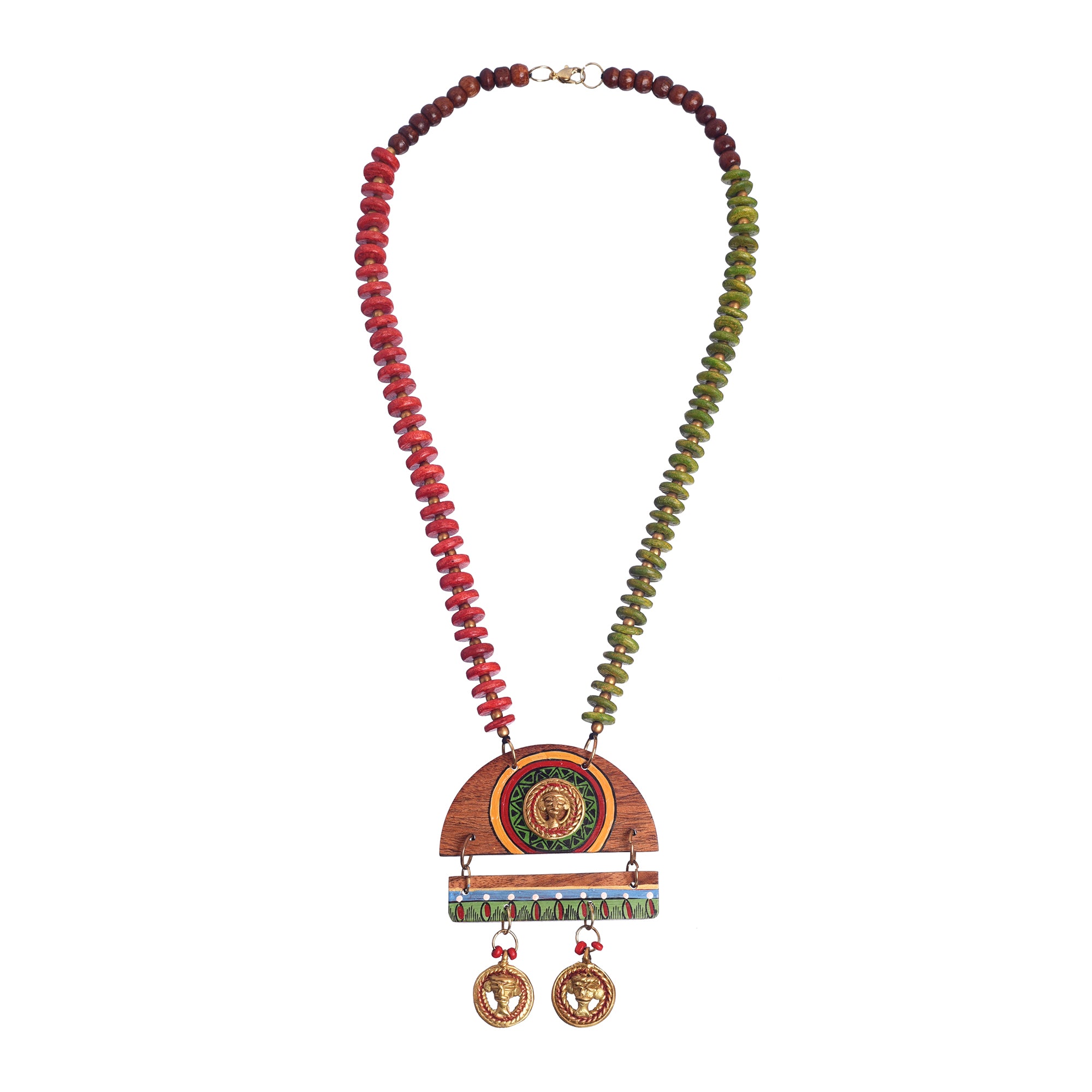 Queen Mother' Handcrafted Tribal Dhokra Necklace