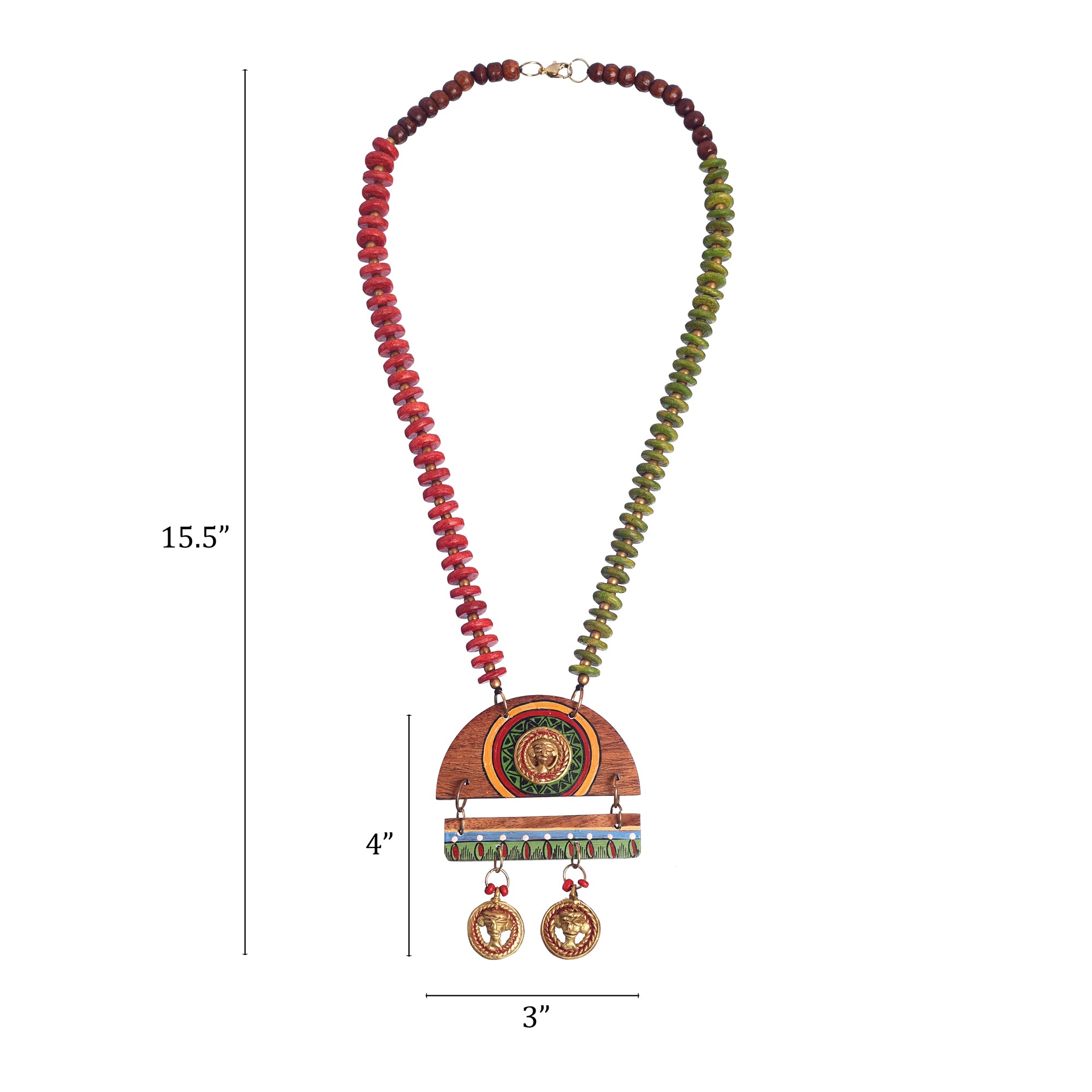 Queen Mother' Handcrafted Tribal Dhokra Necklace