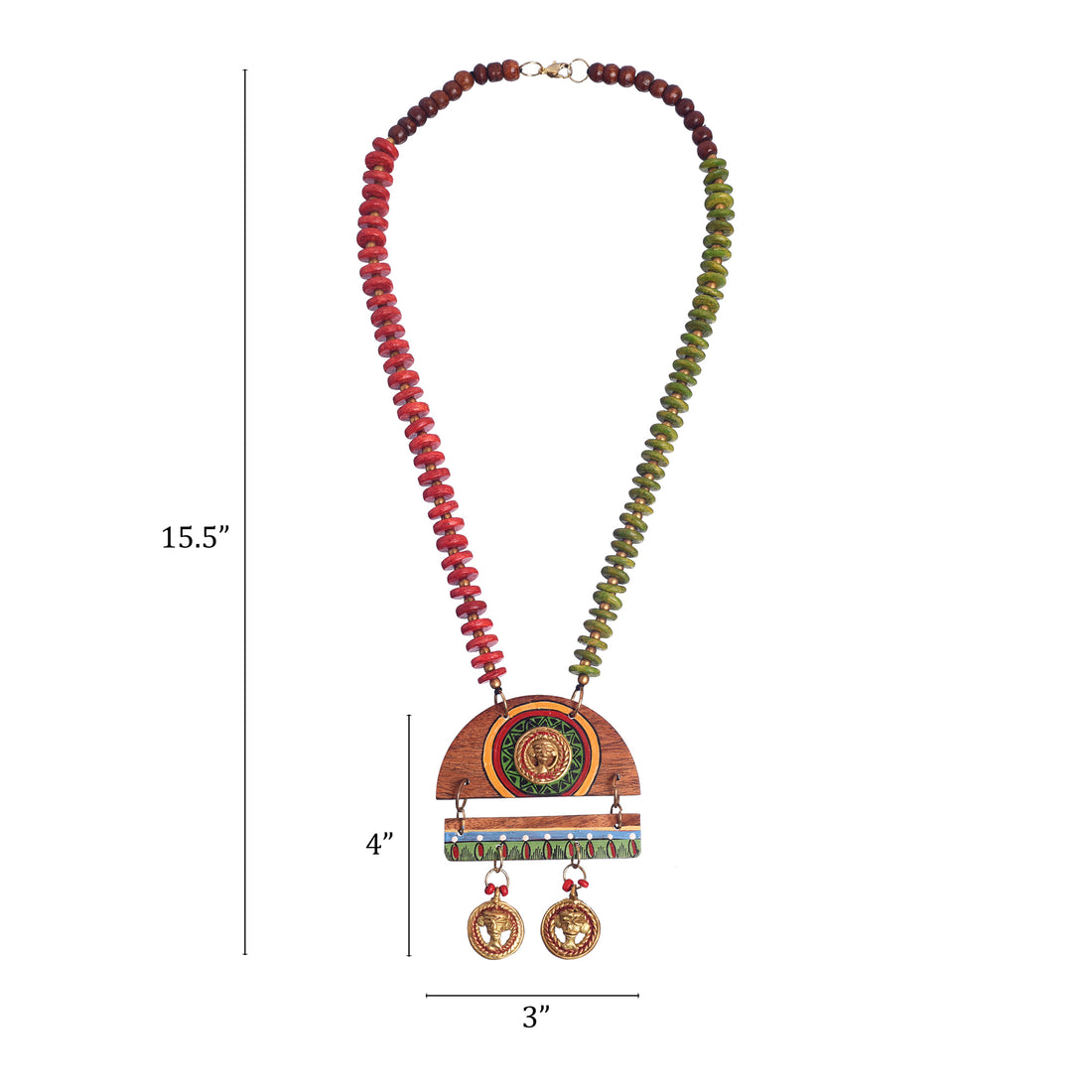 Queen Mother' Handcrafted Tribal Dhokra Necklace