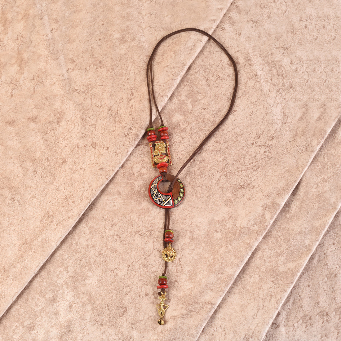 King Menes' Handcrafted Tribal Dhokra Necklace