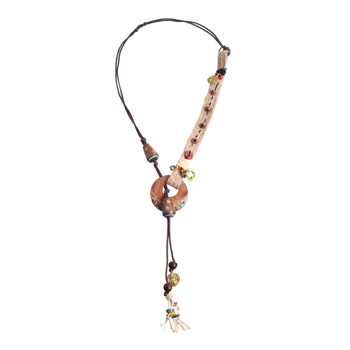 Timeless Elegance: Handcrafted Brass Necklace with Looping Closures
