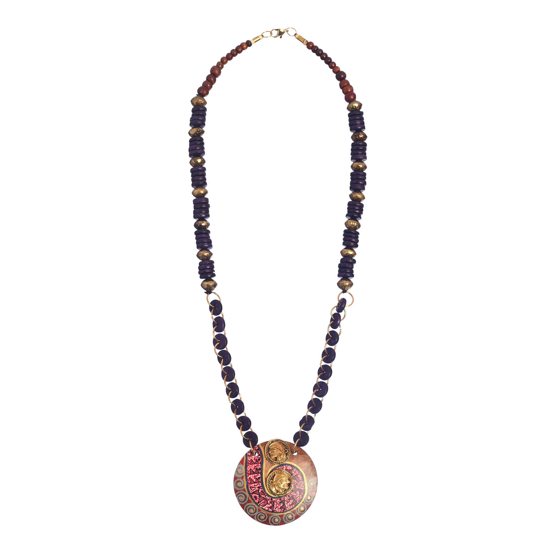The Bride' Handcrafted Tribal Dhokra Necklace