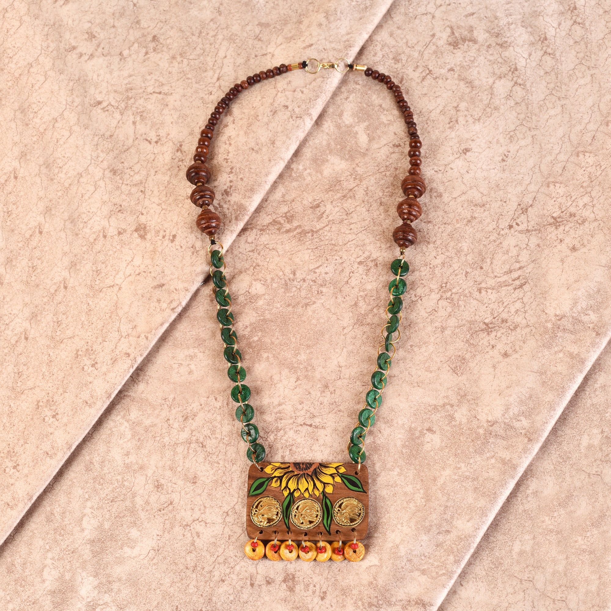 The Bride' Handcrafted Tribal Dhokra Necklace