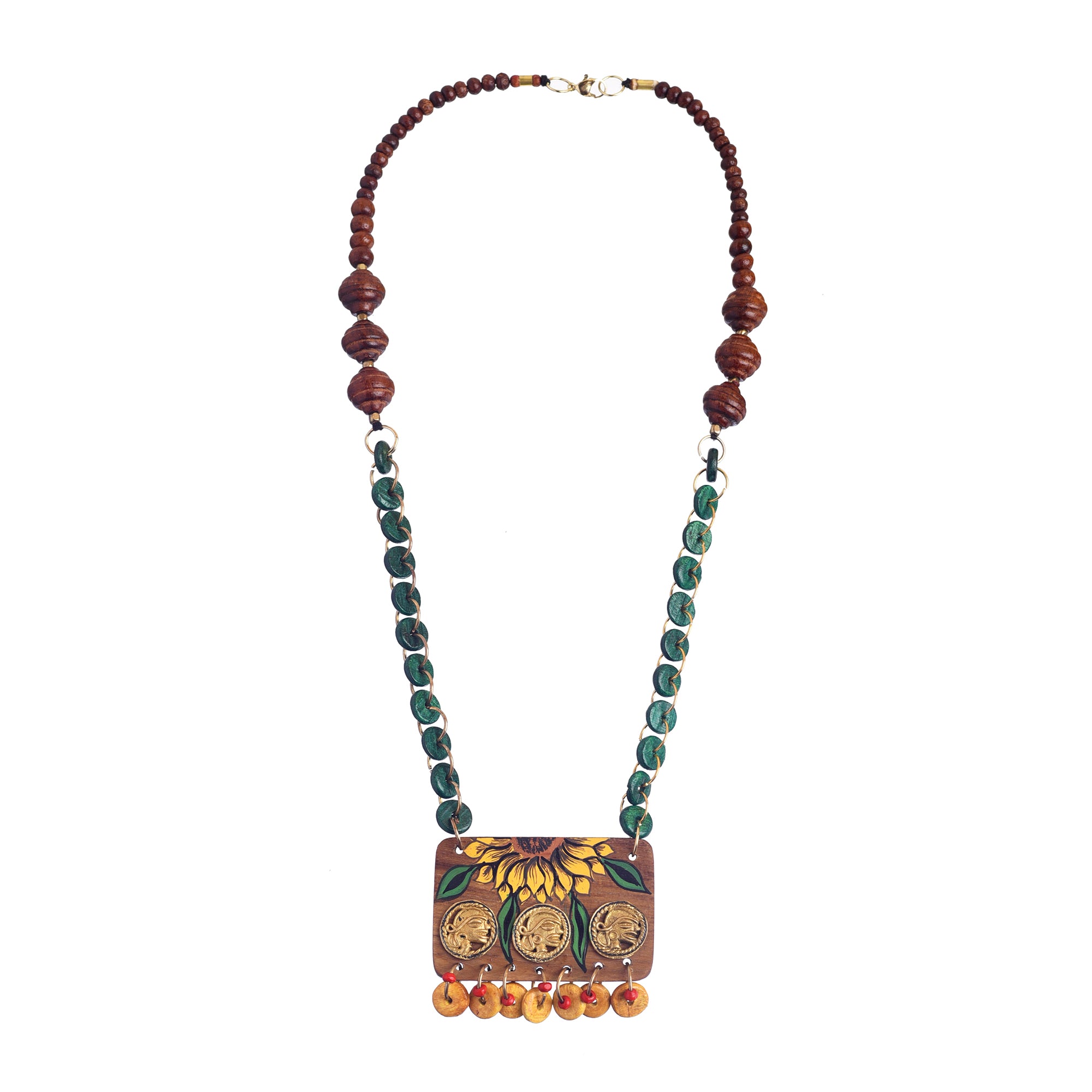 The Bride' Handcrafted Tribal Dhokra Necklace