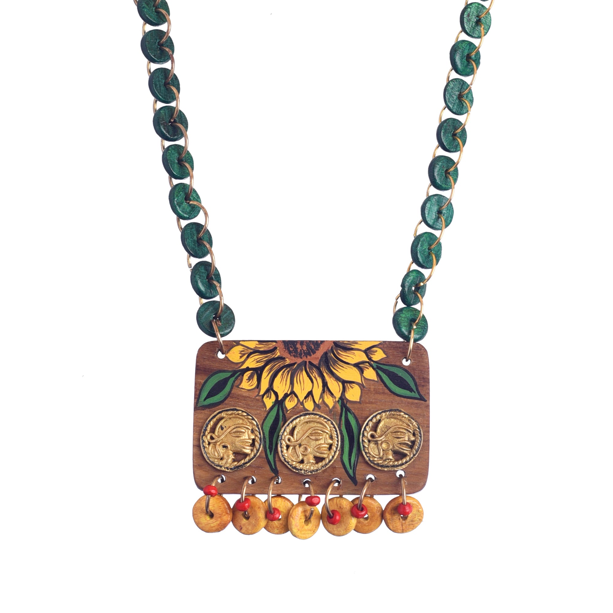 The Bride' Handcrafted Tribal Dhokra Necklace