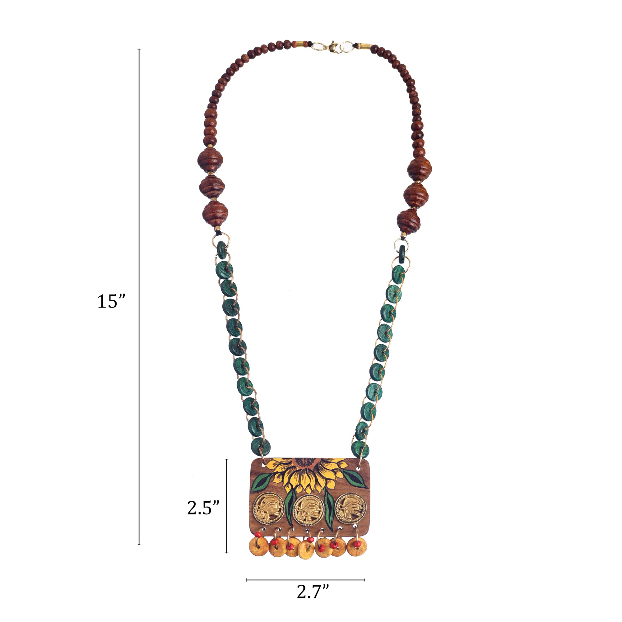 The Bride' Handcrafted Tribal Dhokra Necklace