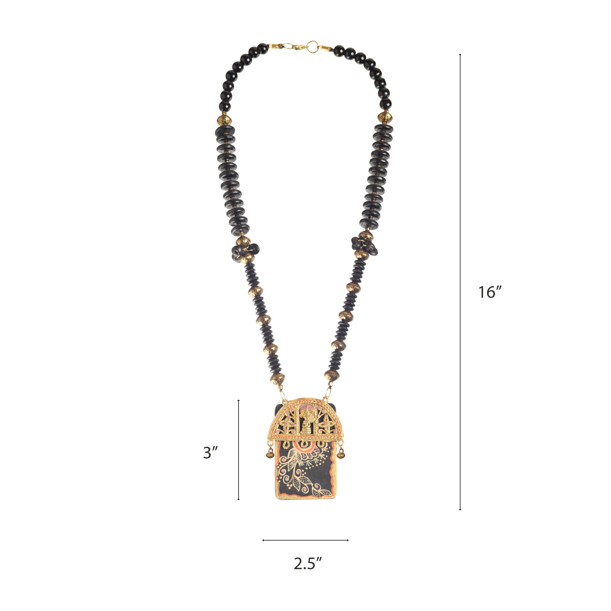 Black Kingdom Of Nile Handcrafted Necklace