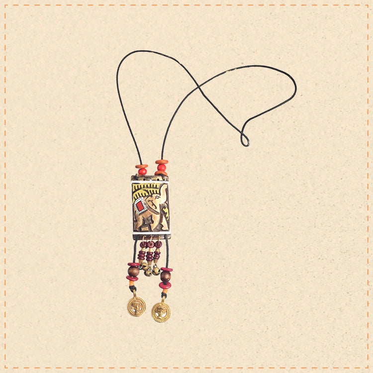 The Queen Vertical Handcrafted Tribal Necklace