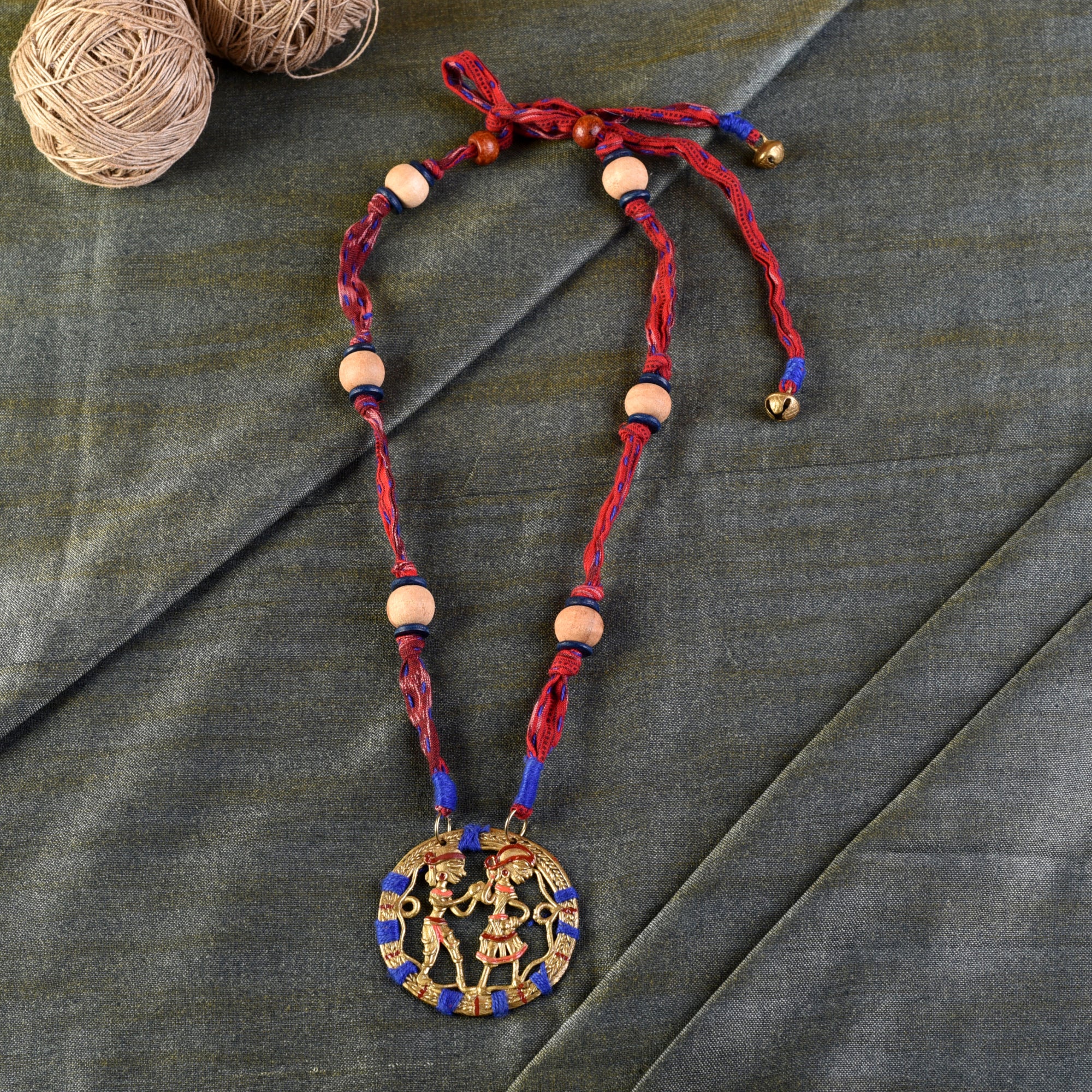 The Tribal Circle Handcrafted Dhokra Necklace
