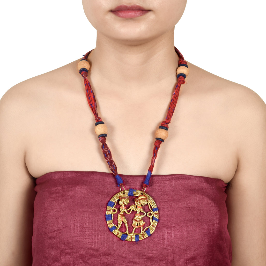 The Tribal Circle Handcrafted Dhokra Necklace