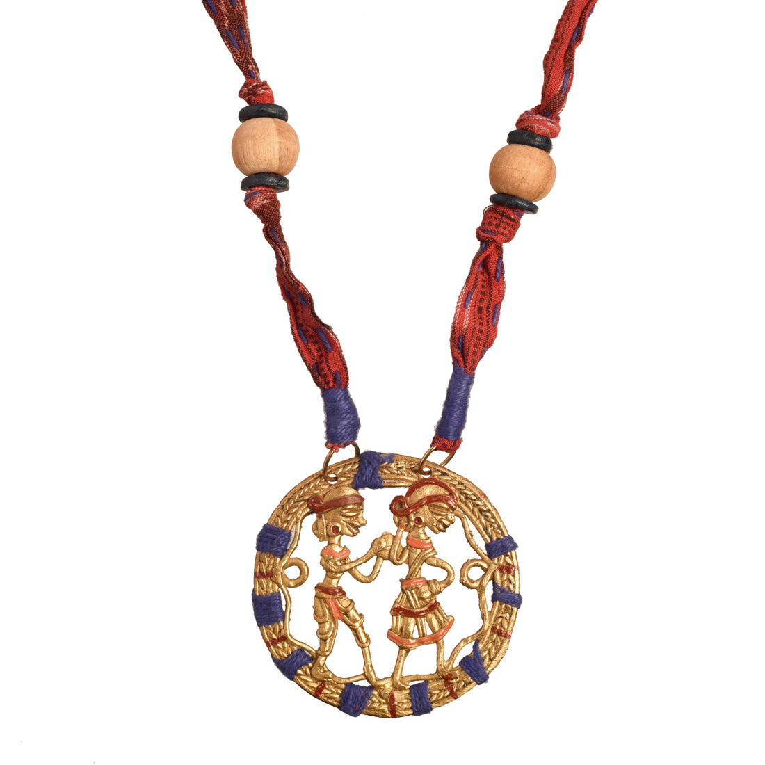 The Tribal Circle Handcrafted Dhokra Necklace