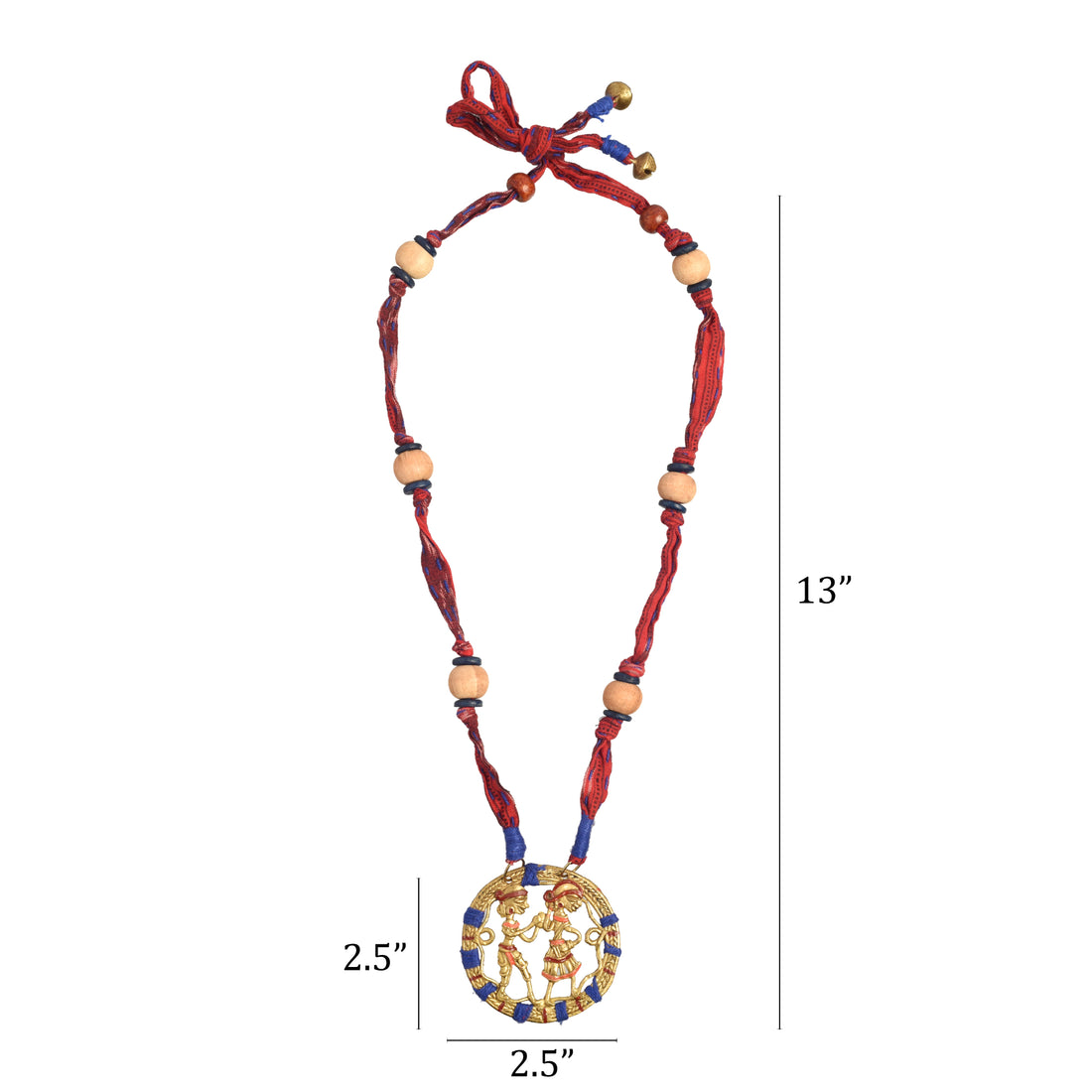 The Tribal Circle Handcrafted Dhokra Necklace