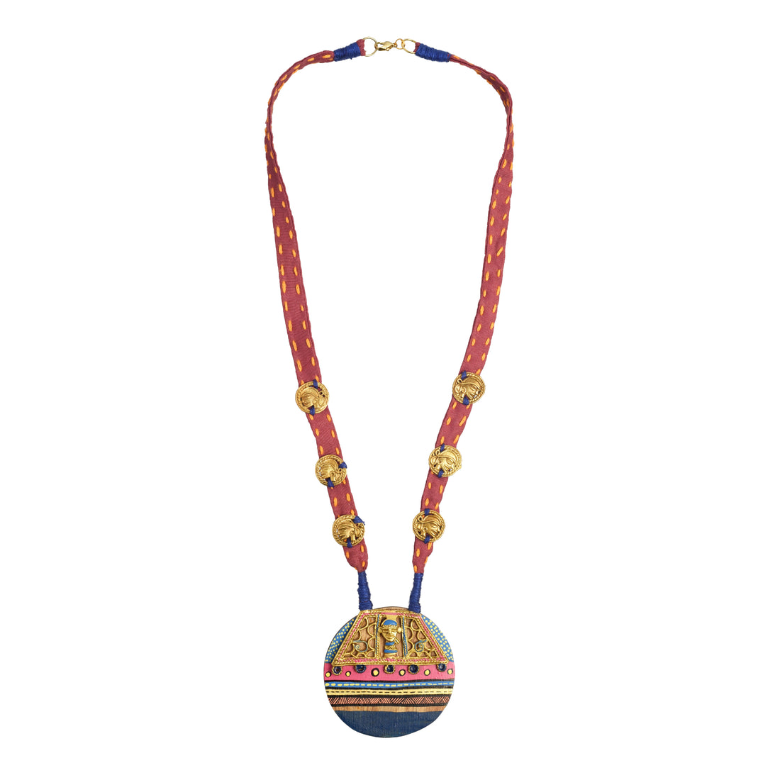 The Empress Procession Hancrafted Tribal Dhokra Necklace