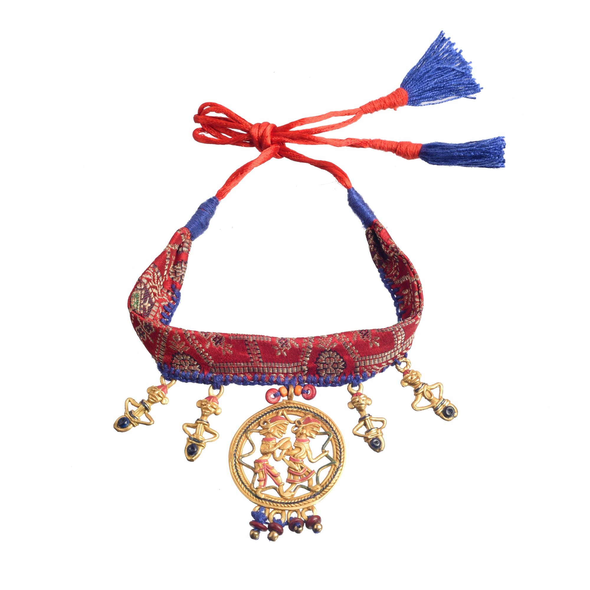 The Sanguine Queen Handcrafted Tribal Choker Necklace