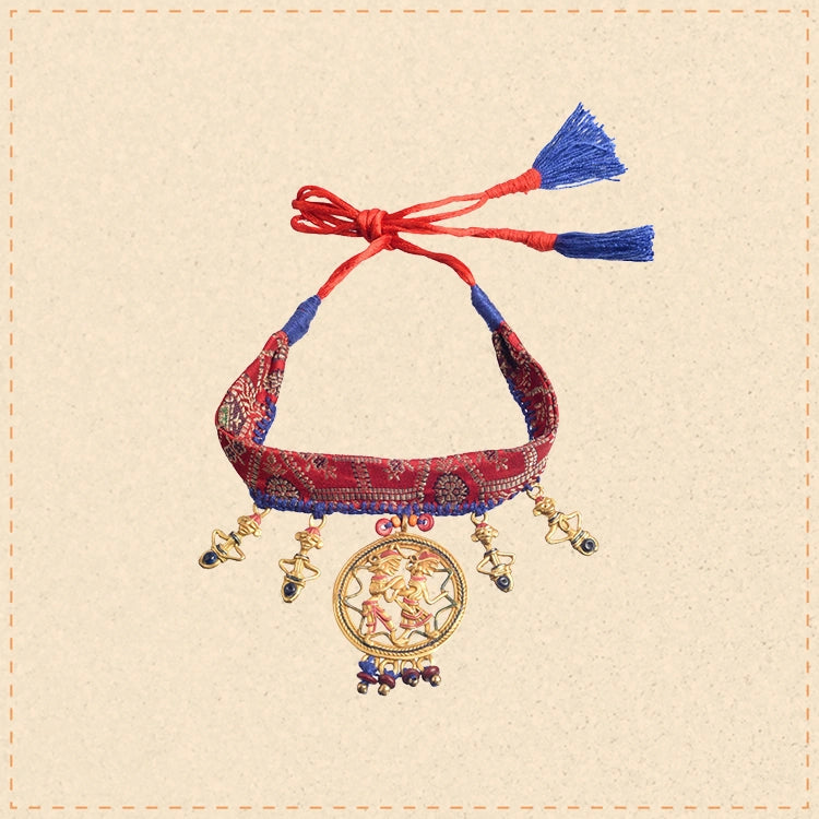 The Sanguine Queen Handcrafted Tribal Choker Necklace