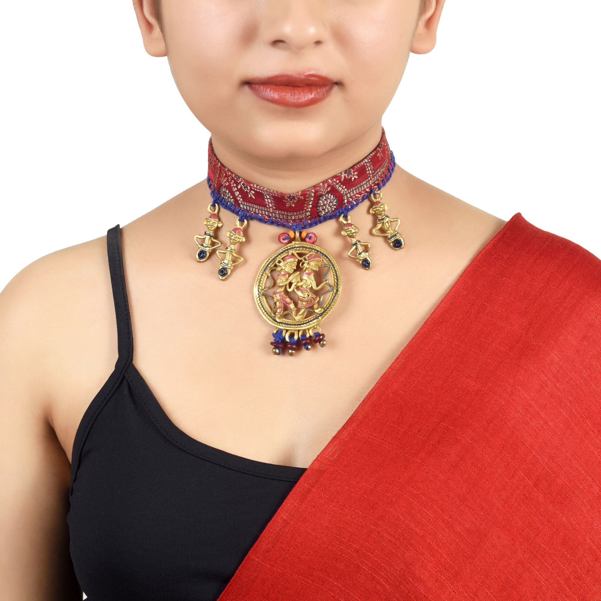 The Sanguine Queen Handcrafted Tribal Choker Necklace