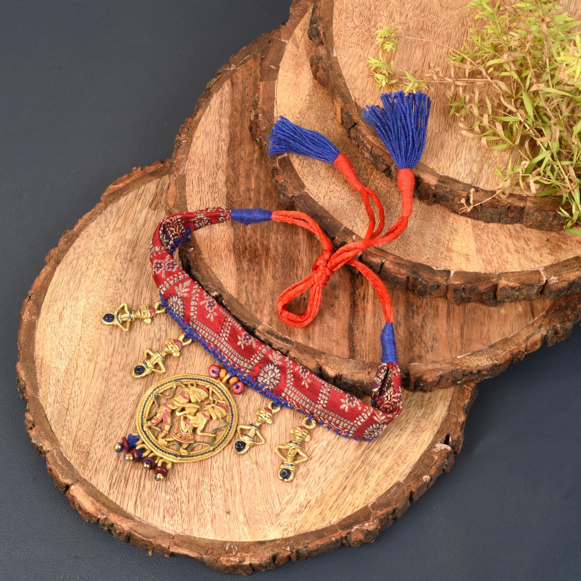 The Sanguine Queen Handcrafted Tribal Choker Necklace