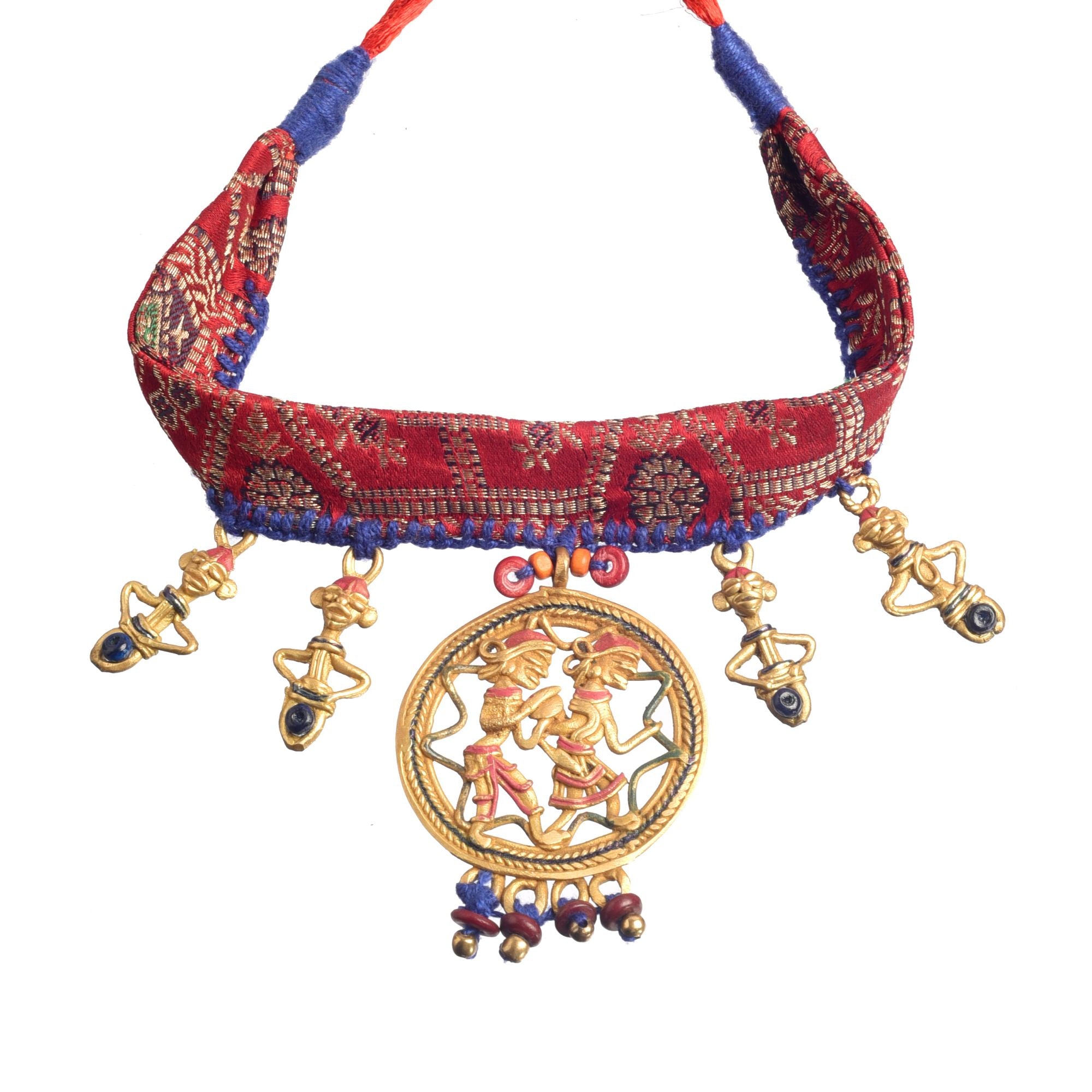 The Sanguine Queen Handcrafted Tribal Choker Necklace