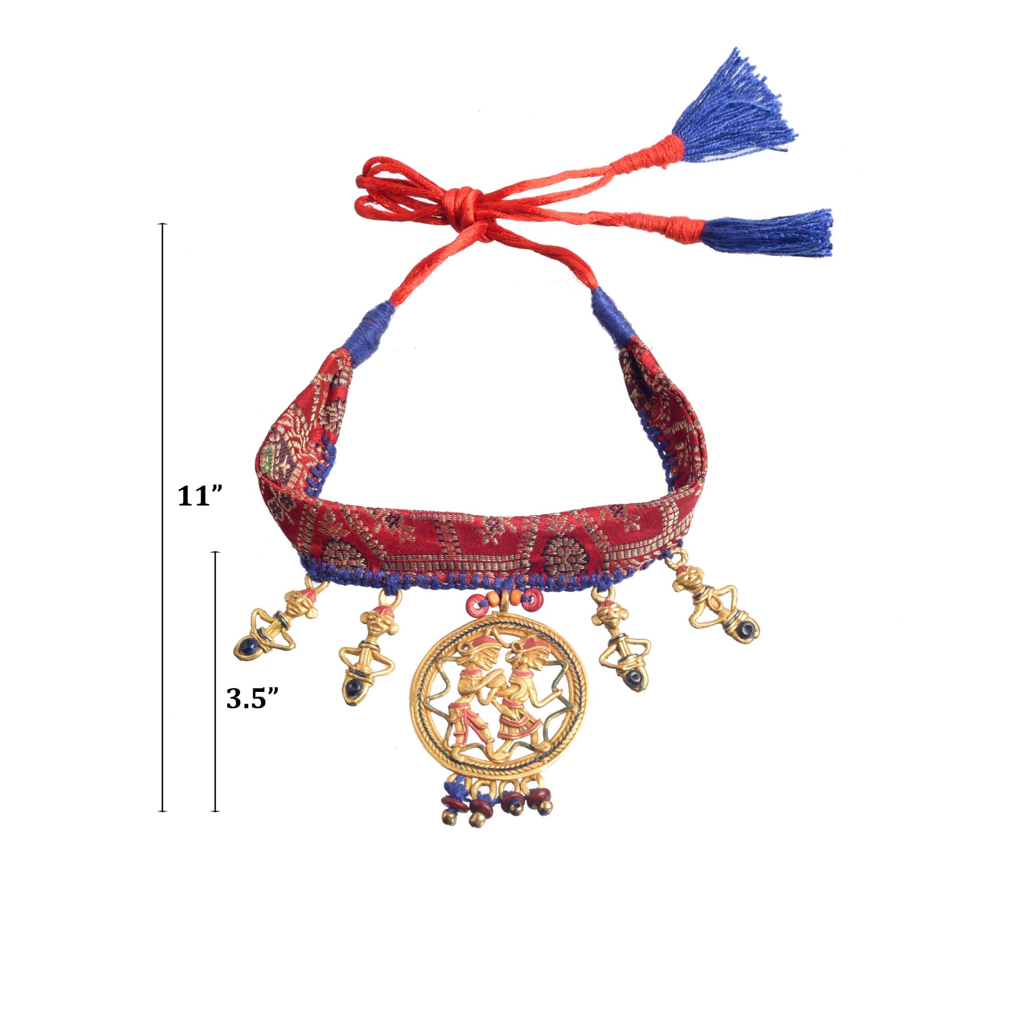 The Sanguine Queen Handcrafted Tribal Choker Necklace