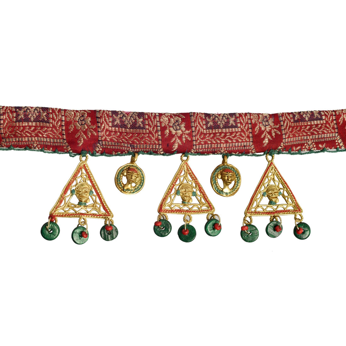 The Empress Trinity Handcrafted Tribal Dhokra Necklace