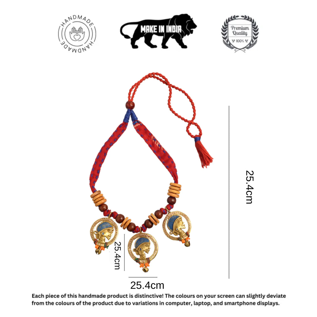 The Waiting Empress Handcrafted Tribal Dhokra Necklace