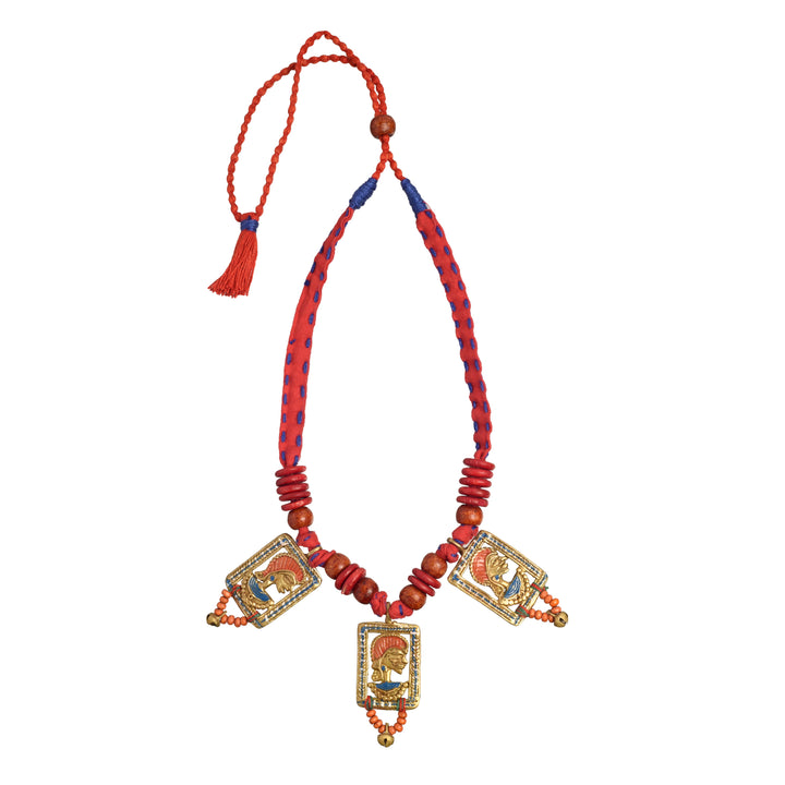 The Empress in Window Handcrafted Tribal Dhokra Necklace