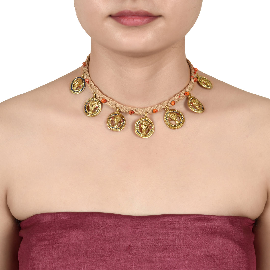 The Council of Empress Handcrafted Tribal Dhokra Choker