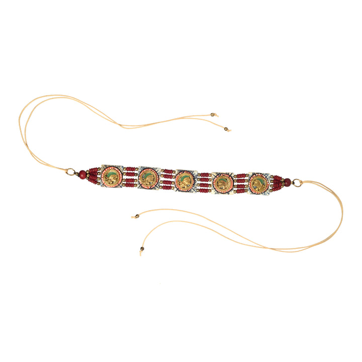The Guards Of Empress I Handcrafted Tribal Dhokra Square Choker