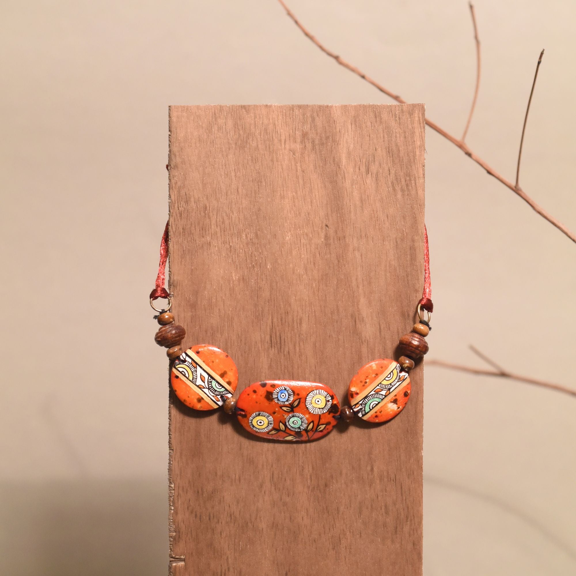 Kaleidoscope Keepsake Locket Handcrafted Ethnic Necklace