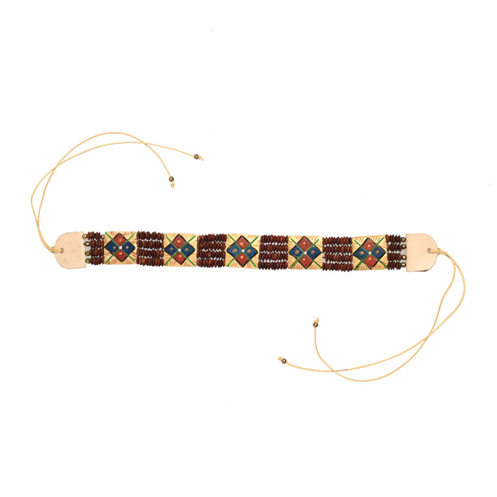 The Guards Of Empress III Handcrafted Tribal Dhokra Square Choker