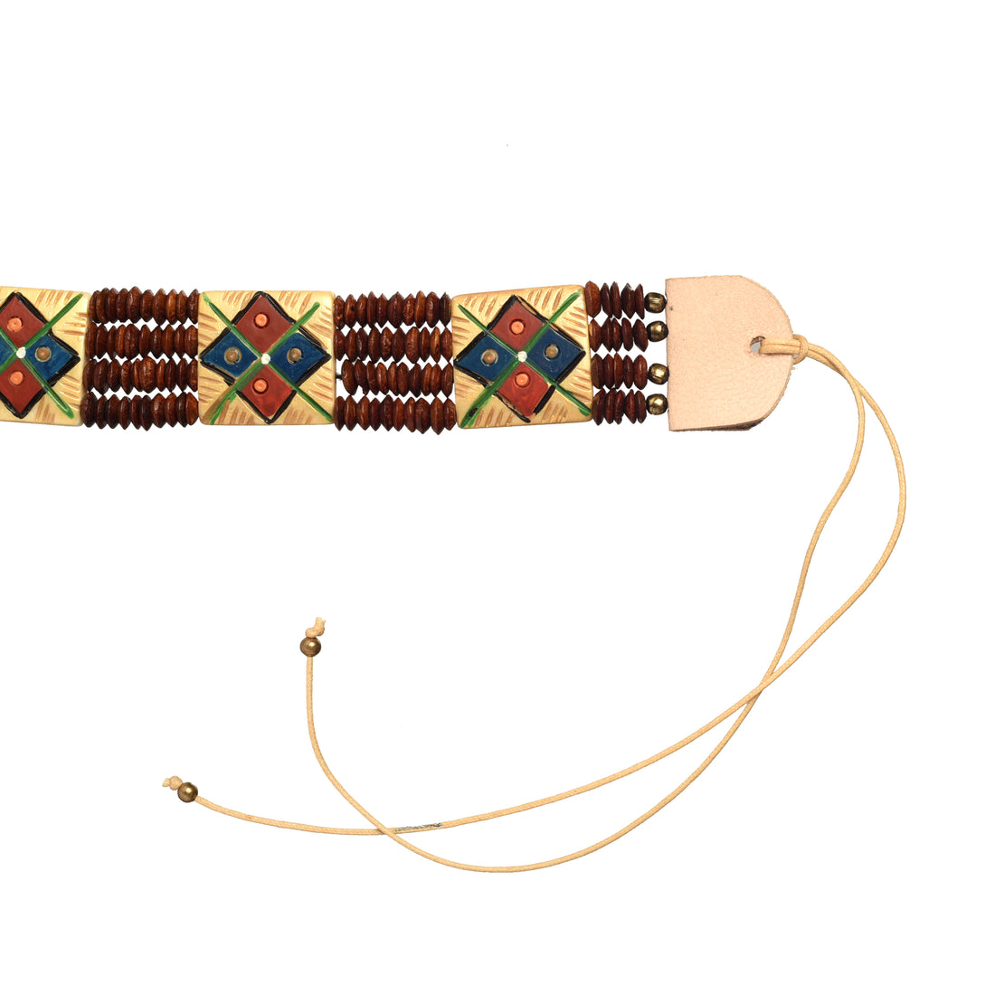 The Guards Of Empress III Handcrafted Tribal Dhokra Square Choker