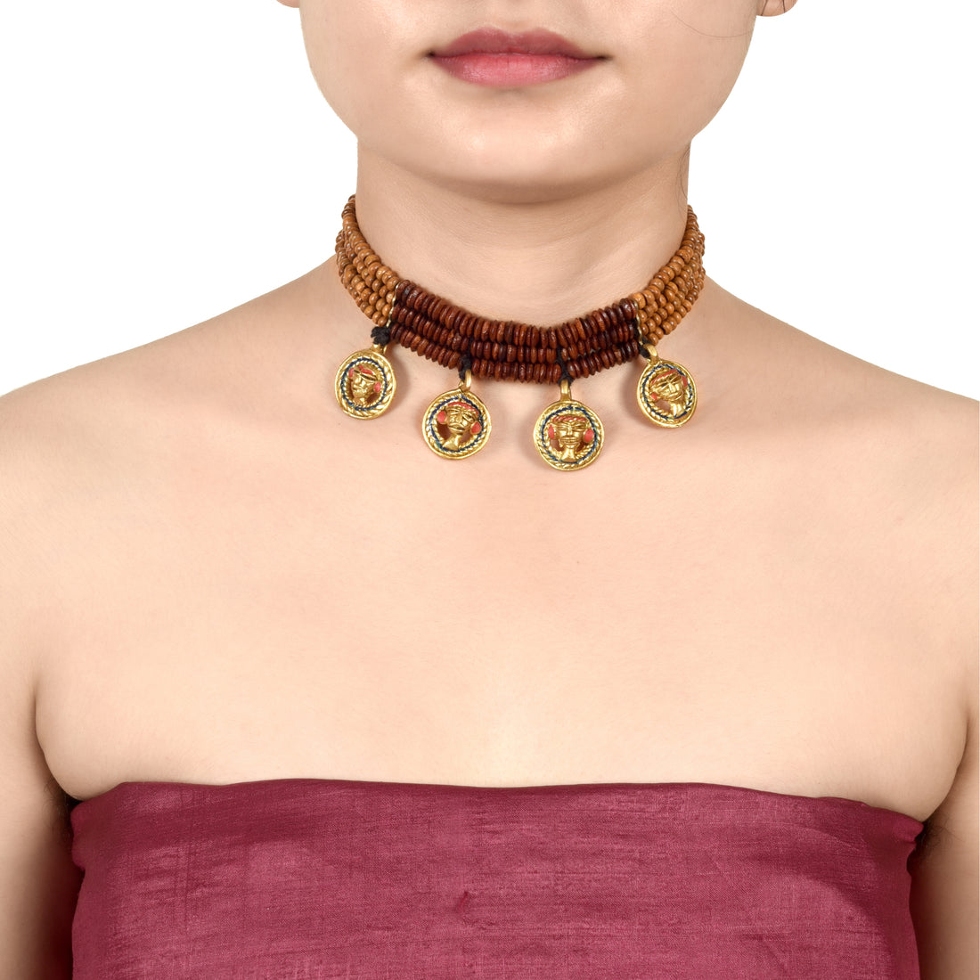 The Empress Loop Handcrafted Tribal Dhokra Necklace