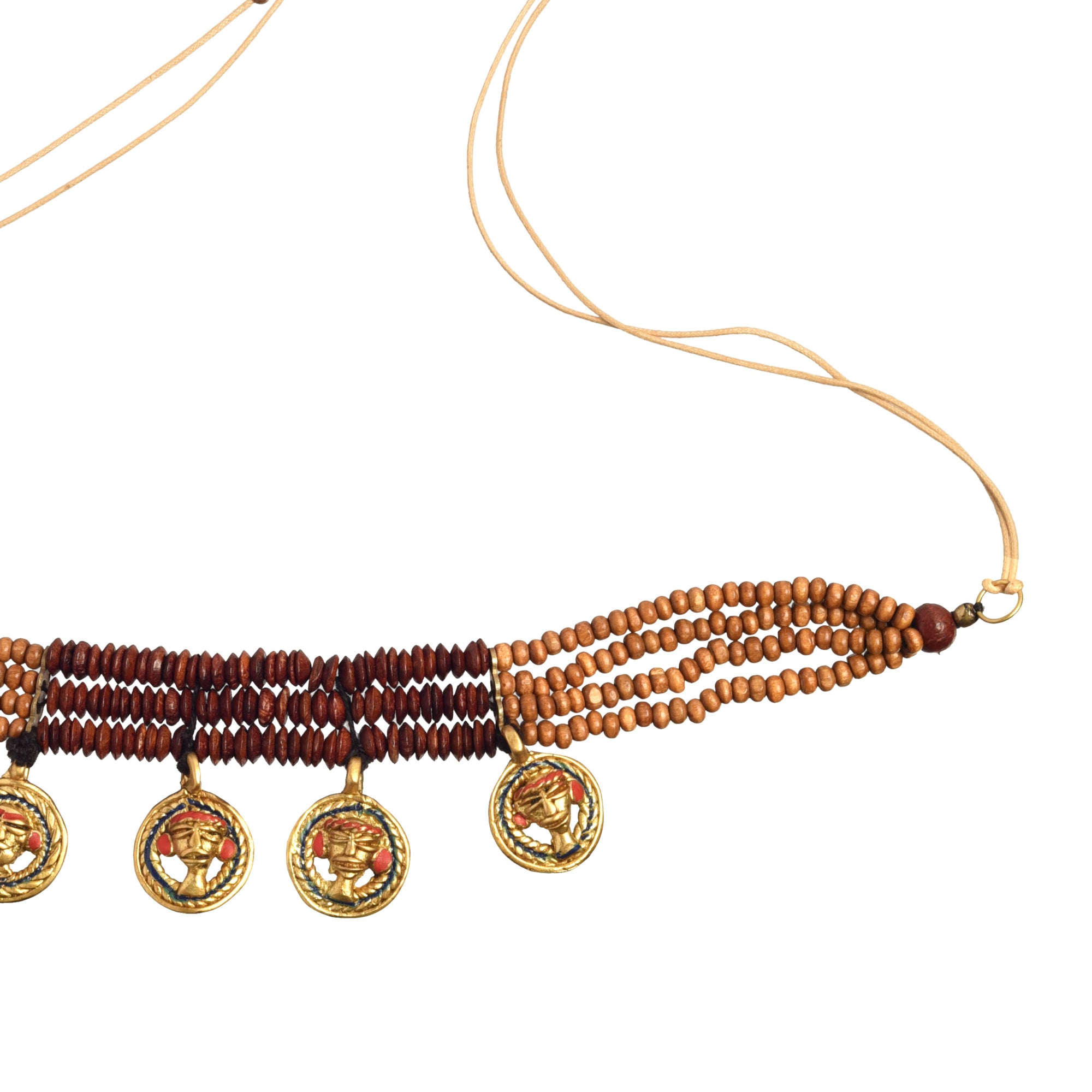 The Empress Loop Handcrafted Tribal Dhokra Necklace