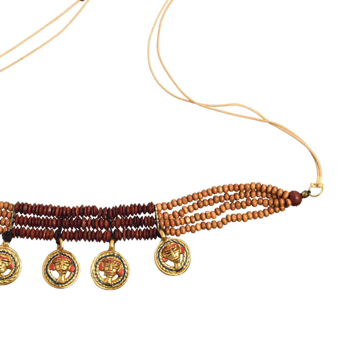 The Empress Loop Handcrafted Tribal Dhokra Necklace