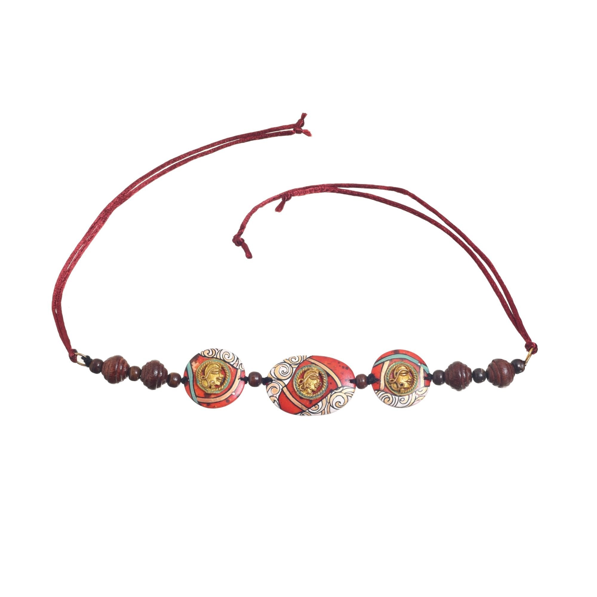 Carnival Kaleidoscope Talisman Handcrafted Ethnic Choker Necklace