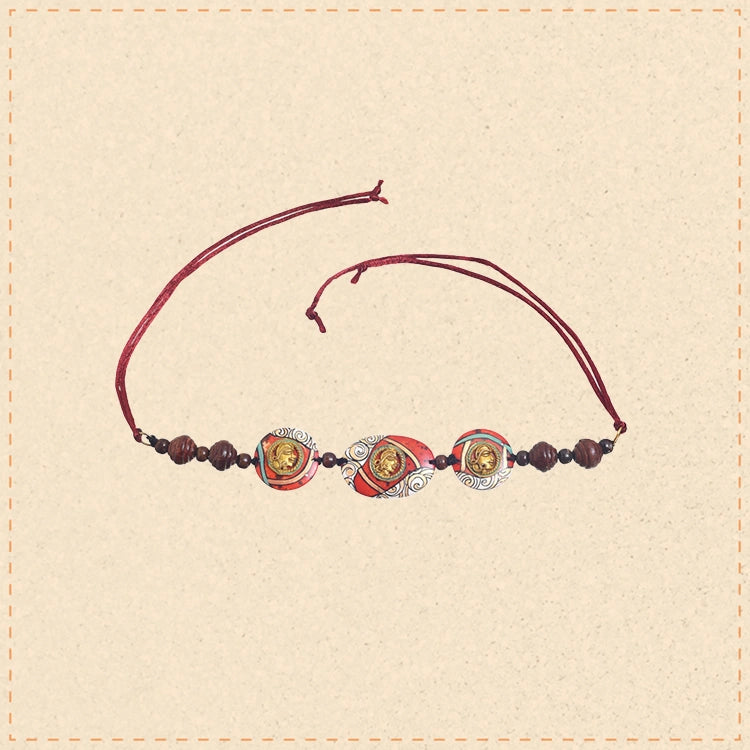 Carnival Kaleidoscope Talisman Handcrafted Ethnic Choker Necklace