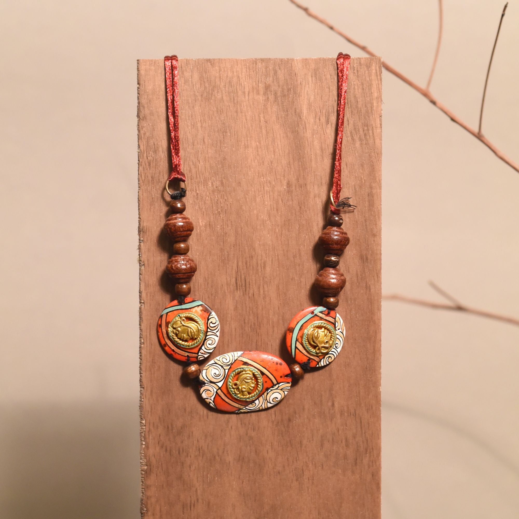 Carnival Kaleidoscope Talisman Handcrafted Ethnic Choker Necklace