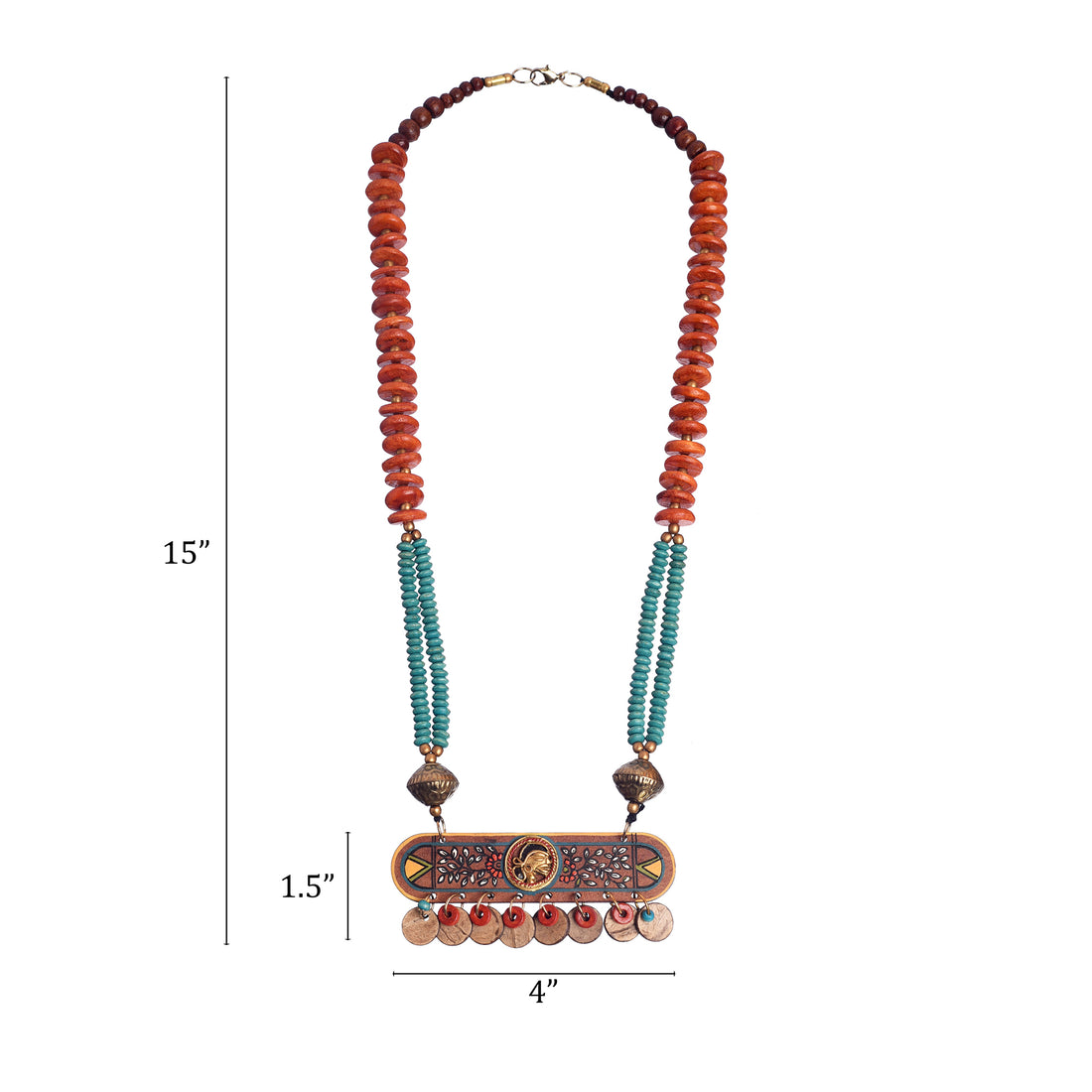 Urvashi' Handcrafted Tribal Dhokra Necklace