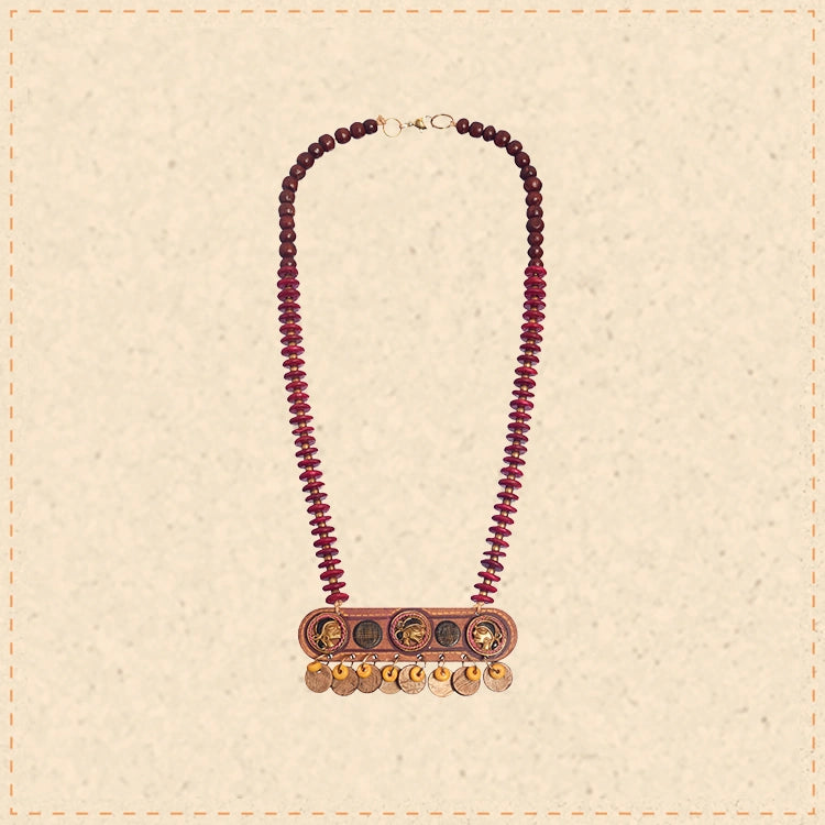 Moha-Soha' Handcrafted Tribal Dhokra Necklace