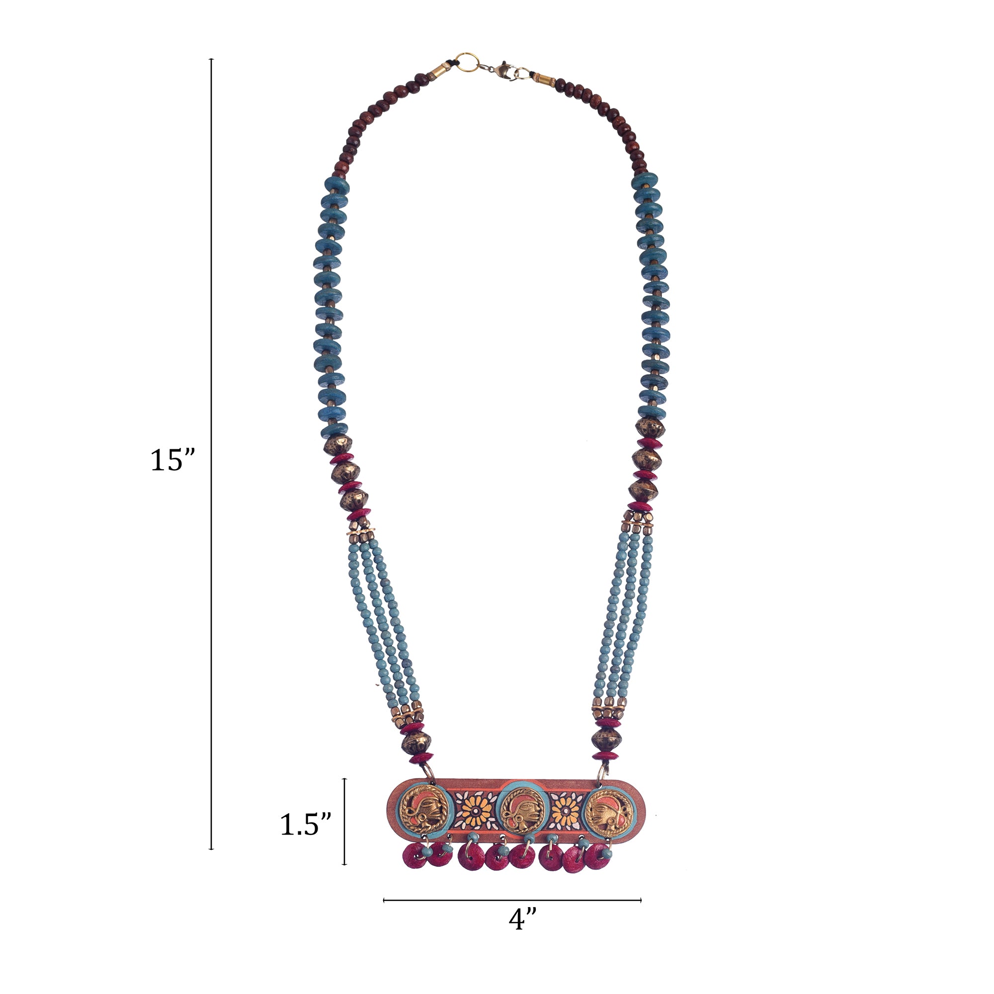 Charlie's Angels' Handcrafted Tribal Dhokra Necklace