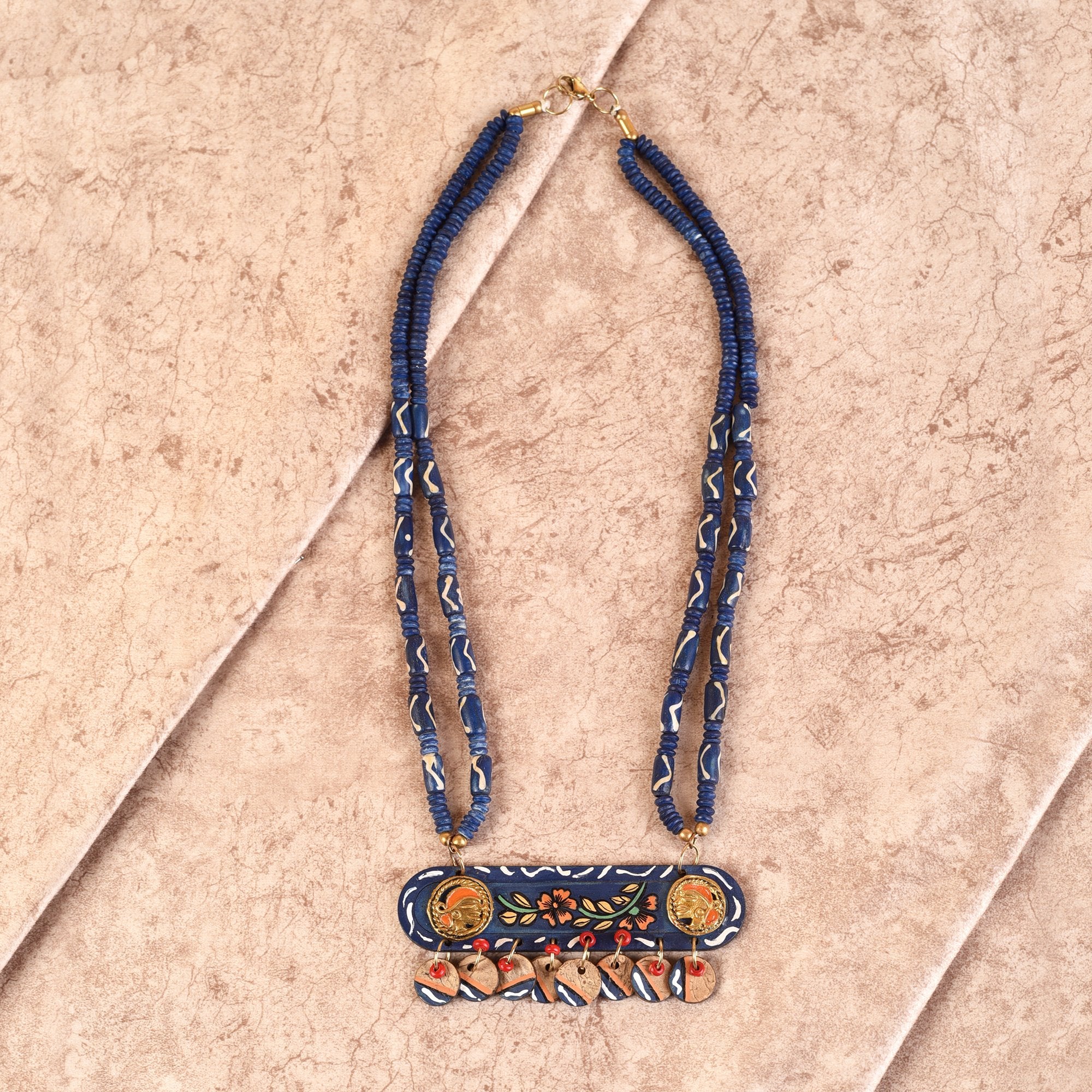 Mona-Lisa' Handcrafted Tribal Dhokra Necklace